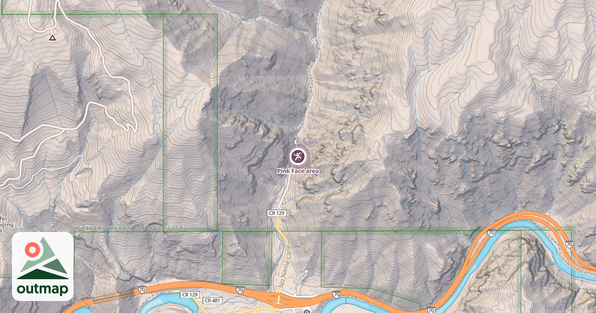 Map of Pink Face area