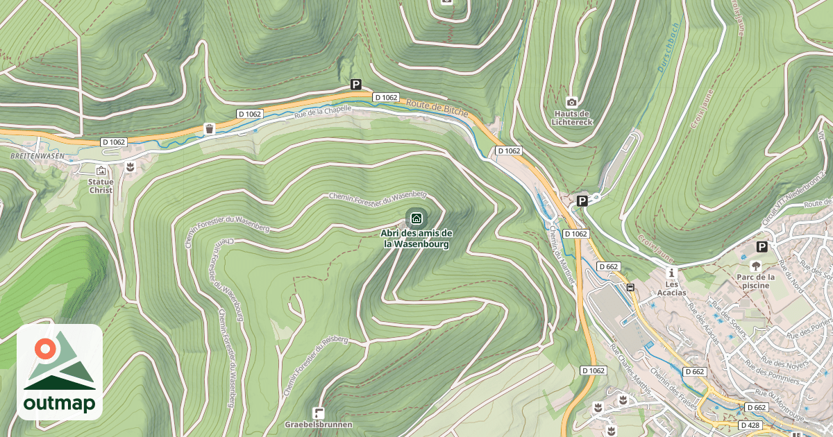 Map of Abri des amis de la Wasenbourg