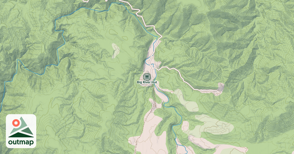 Map of Big River Hut
