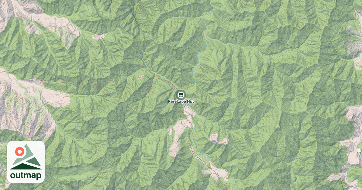 Map of Rerekapa Hut