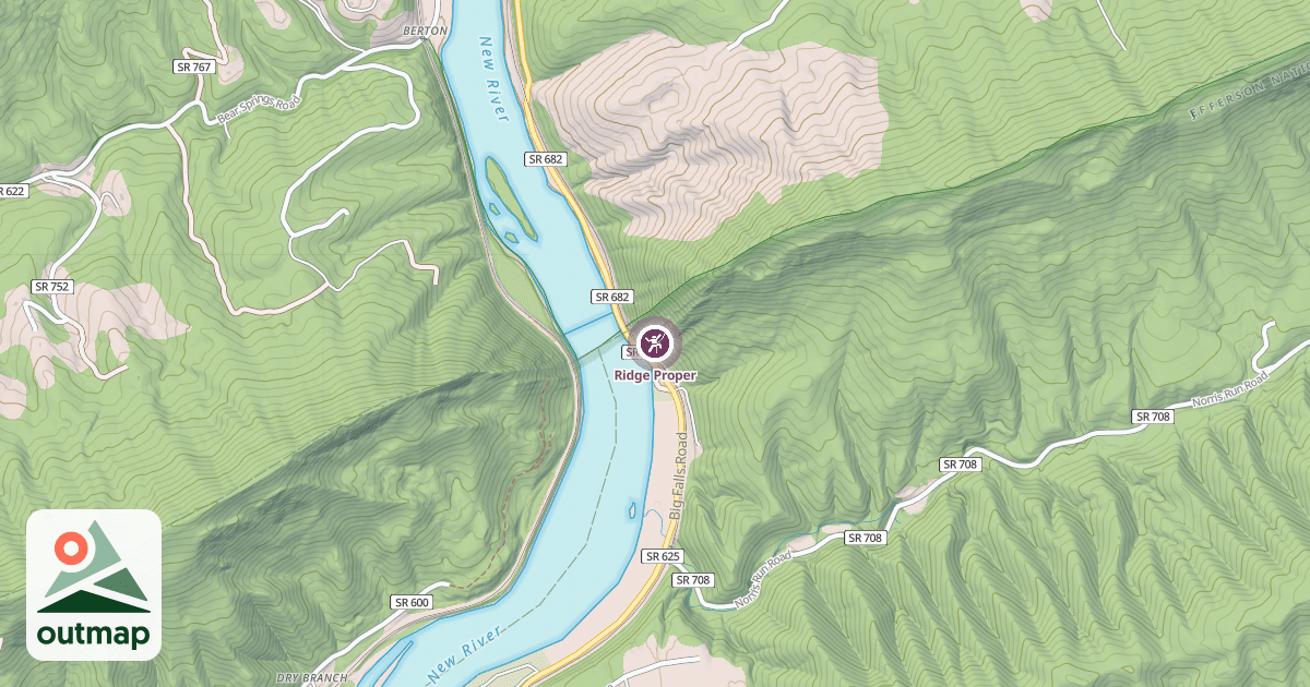 Map of Ridge Proper