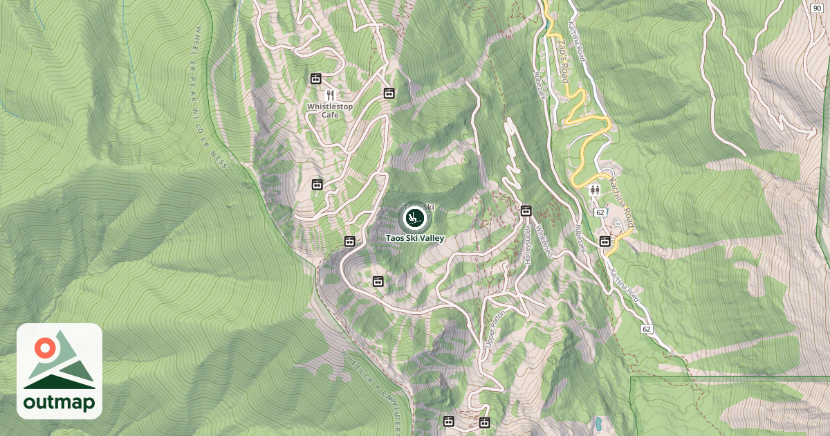 Map of Taos Ski Valley