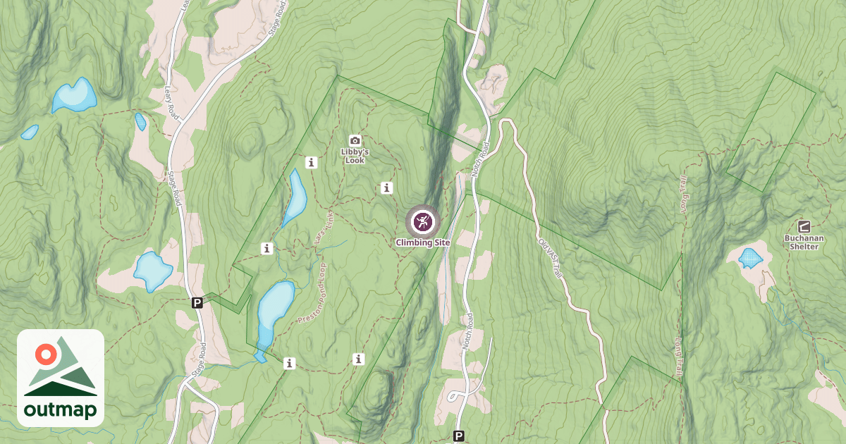 Map of Climbing Site