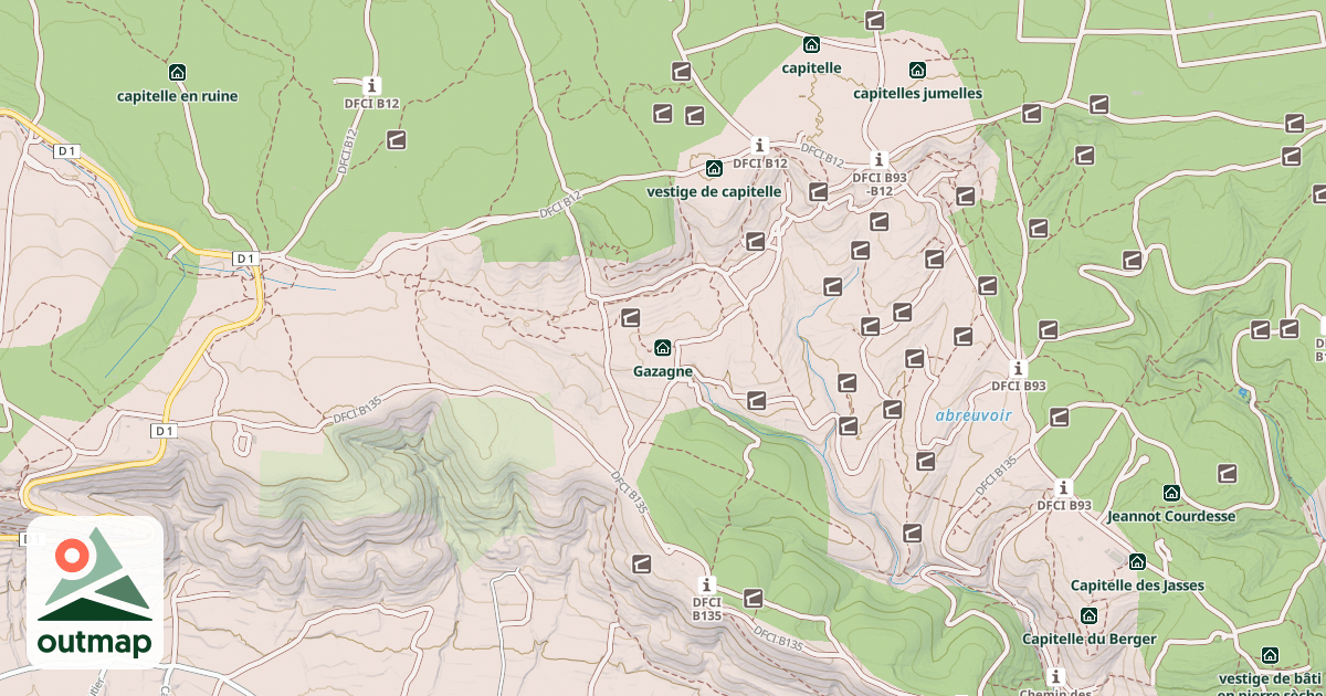 Map of Gazagne