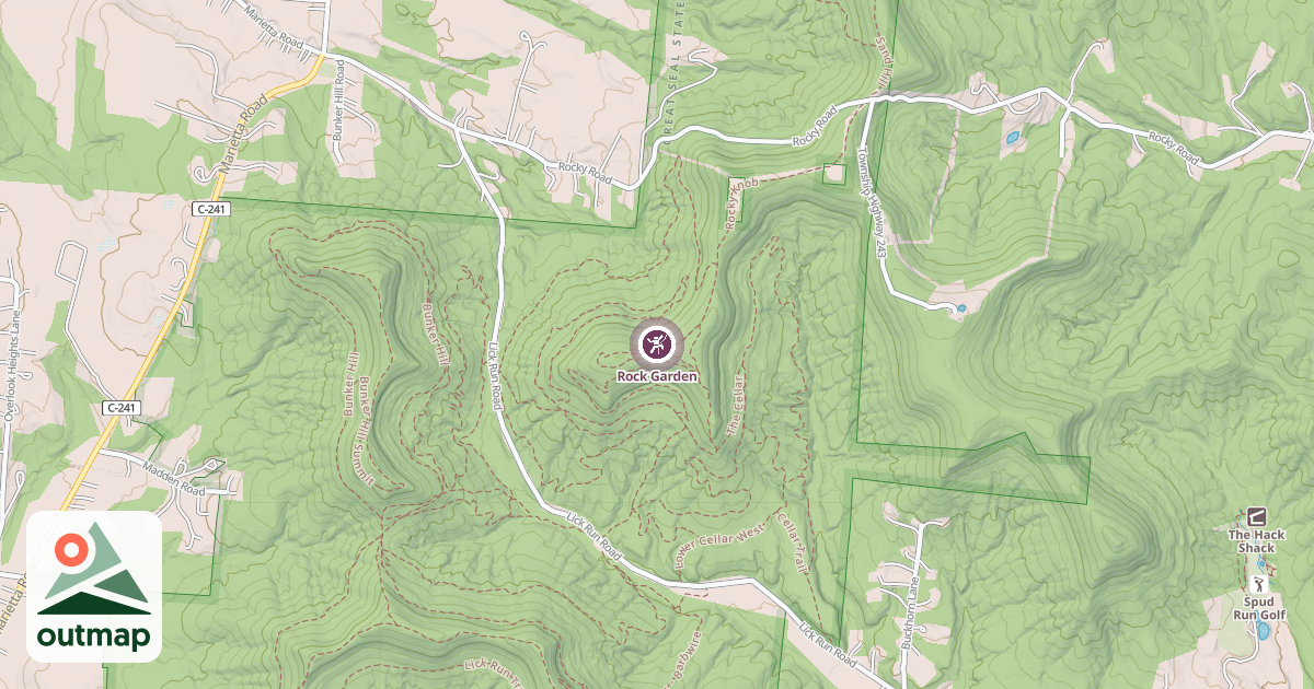Map of Rock Garden