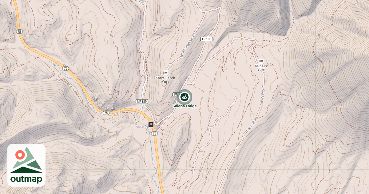 Map of Galena Lodge