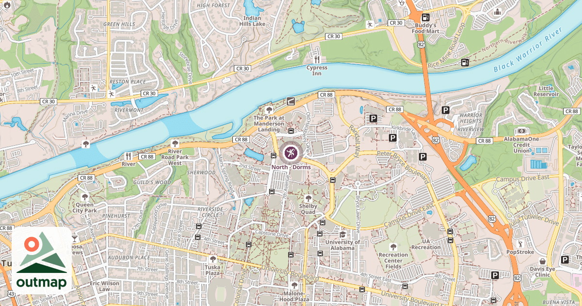 Map of North - Dorms
