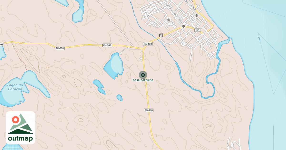 Map of base patrulha in Rio Granda do Norte