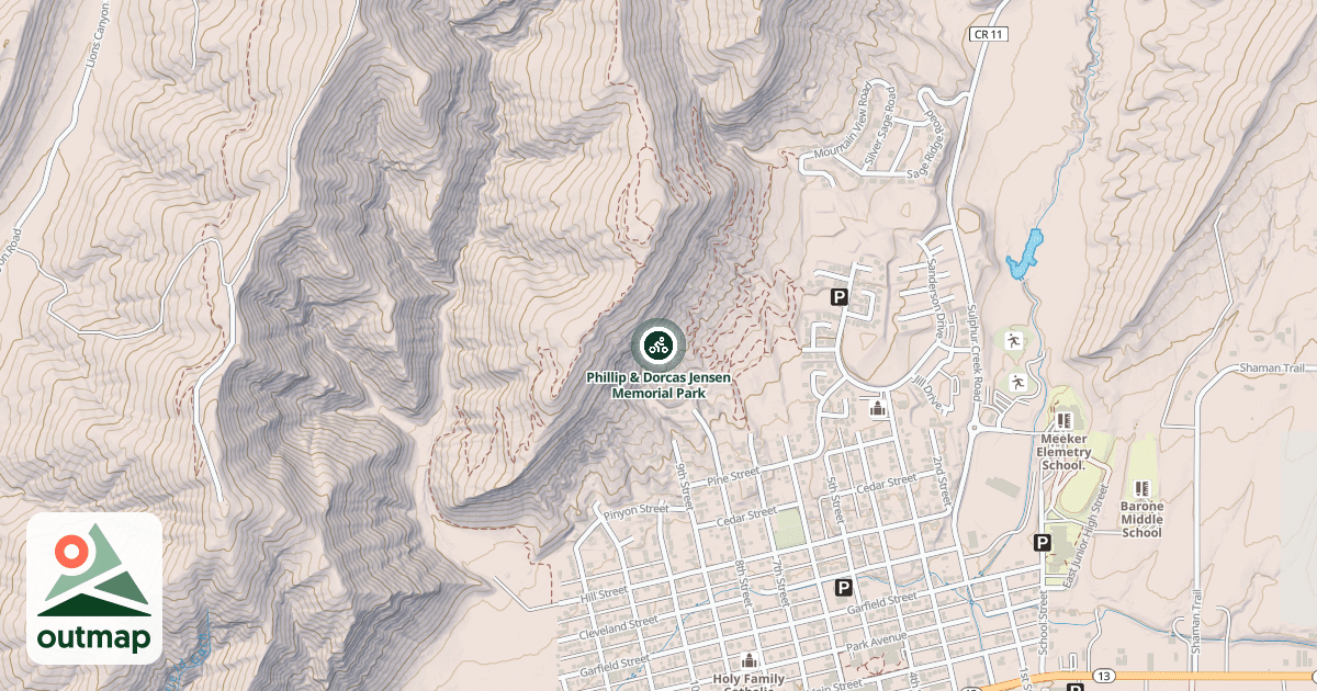 Map of Phillip & Dorcas Jensen Memorial Park