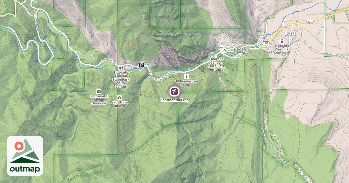 Map of Continental Crag