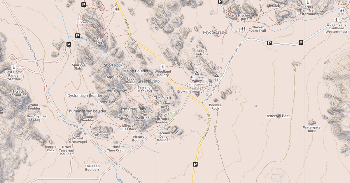 Map preview of Browning Arete