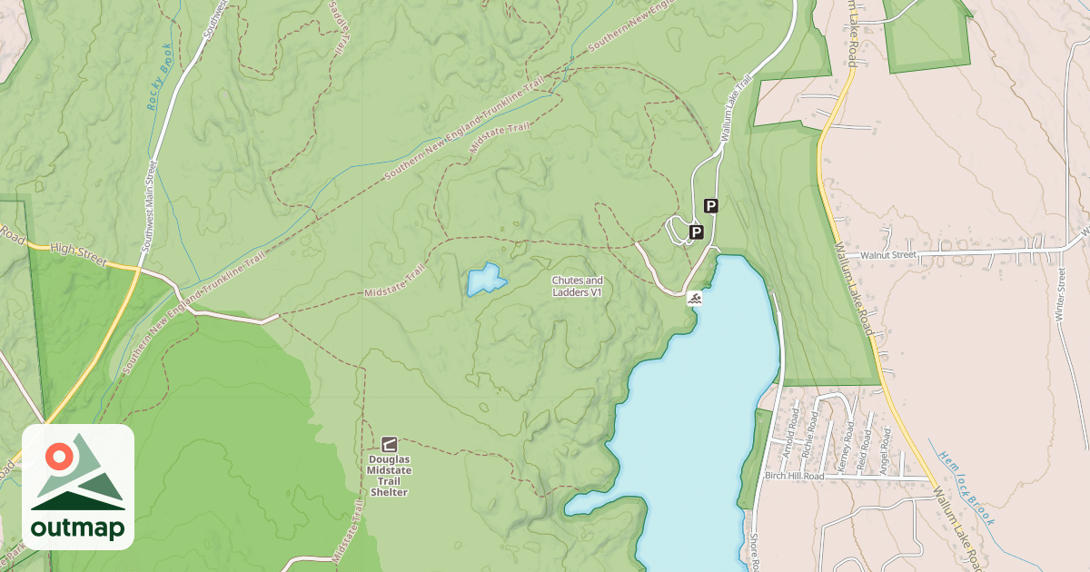 Map of Chutes and Ladders