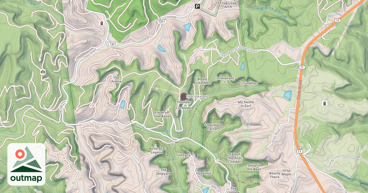 Map of Fillet the Hand