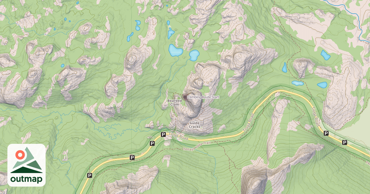 Map of Climbing Route Start