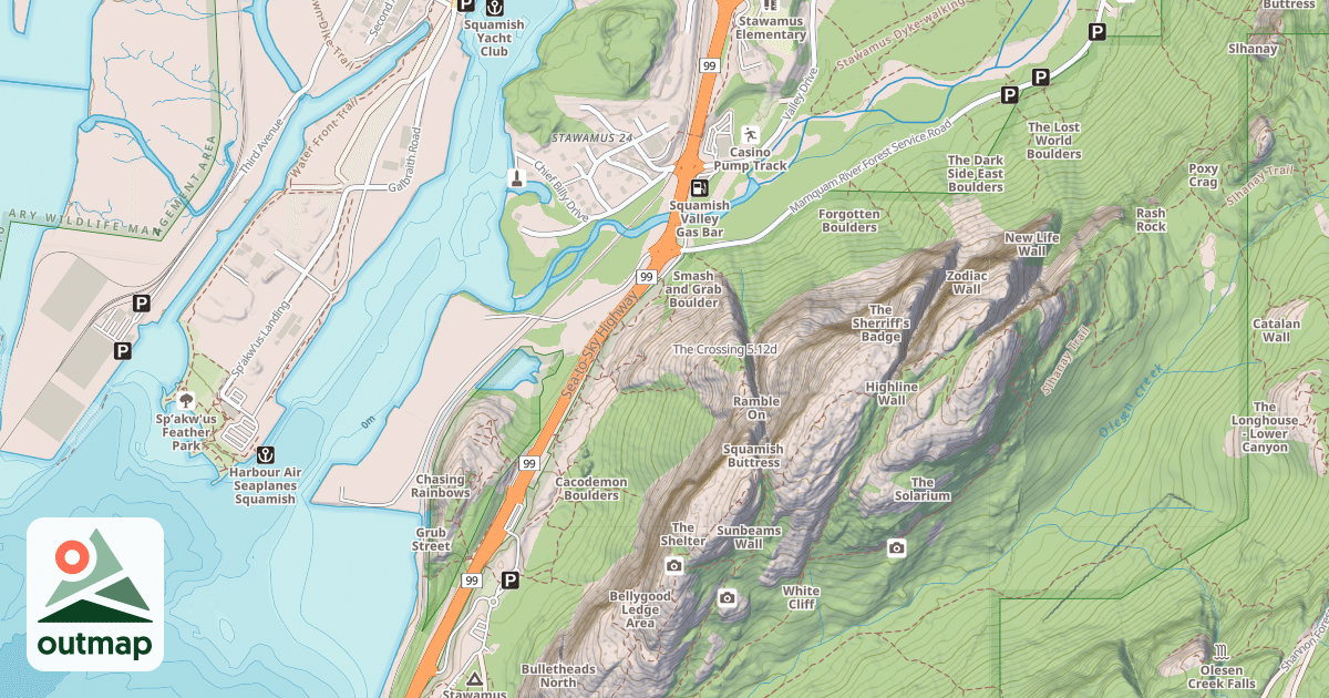 Map of The Crossing