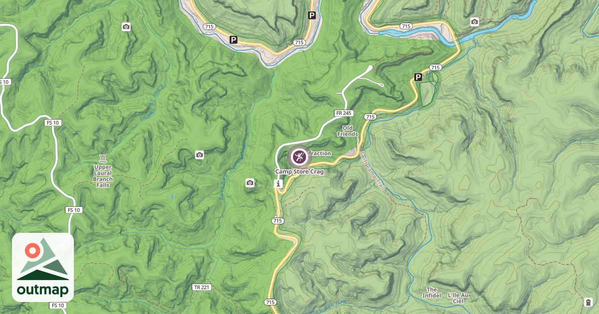 Map of Camp Store Crag