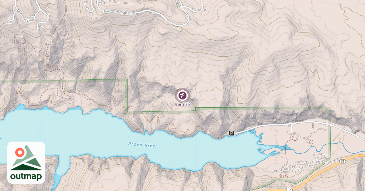 Map of Bur Slab