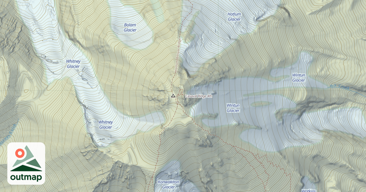 Map of Casaval Ridge