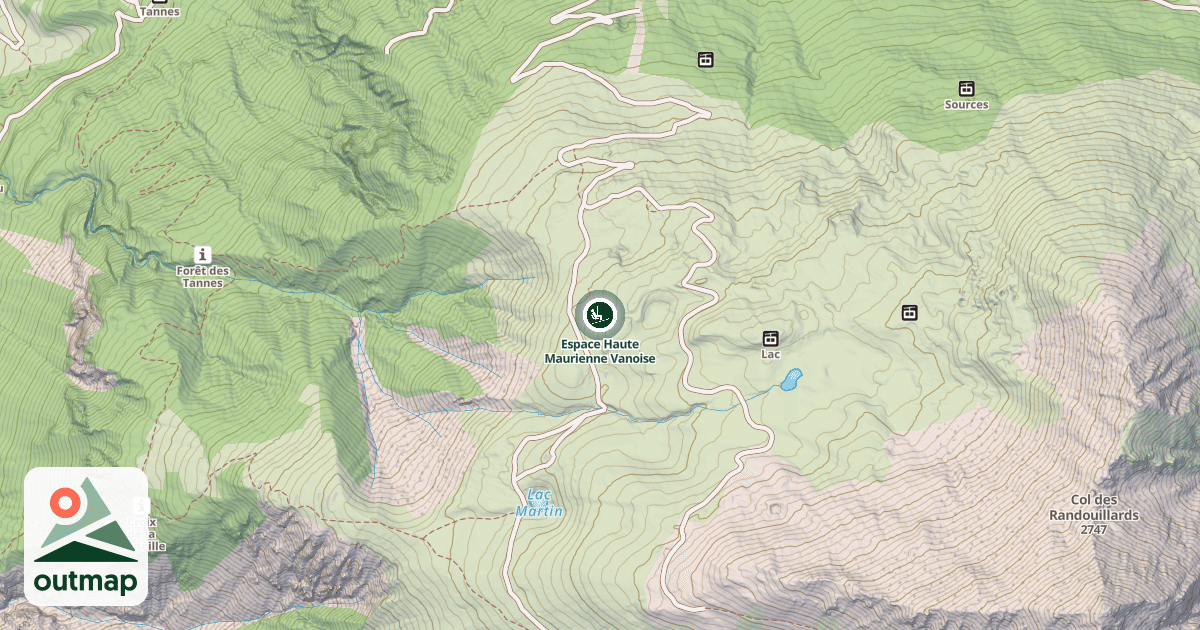 Map of Espace Haute Maurienne Vanoise