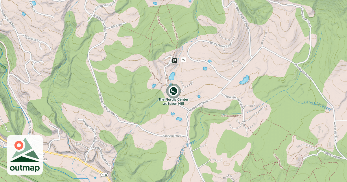 Map of The Nordic Center at Edson Hill