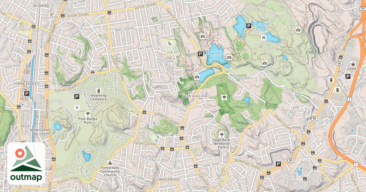 Map of Left Arete