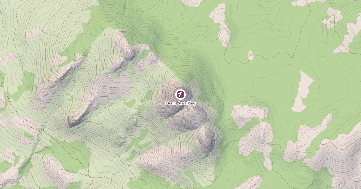 Map preview of Mount Starr King