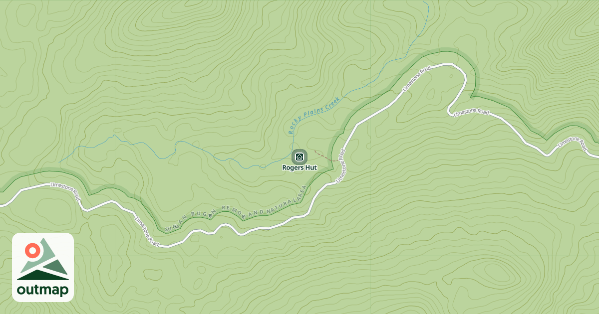 Map of Rogers Hut