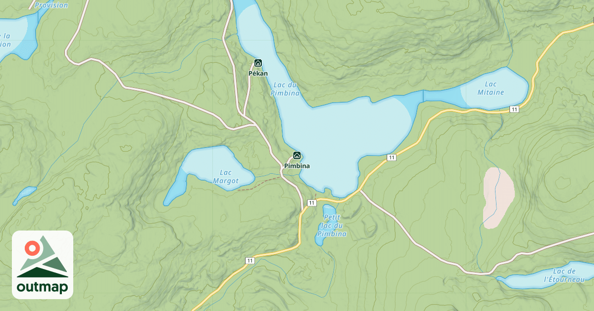 Map of Pimbina