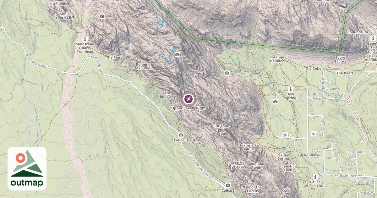 Map of Upper Level - Right