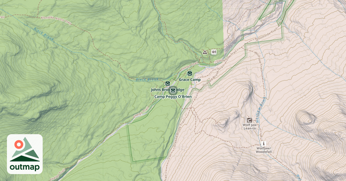 Map of Camp Peggy O'Brien