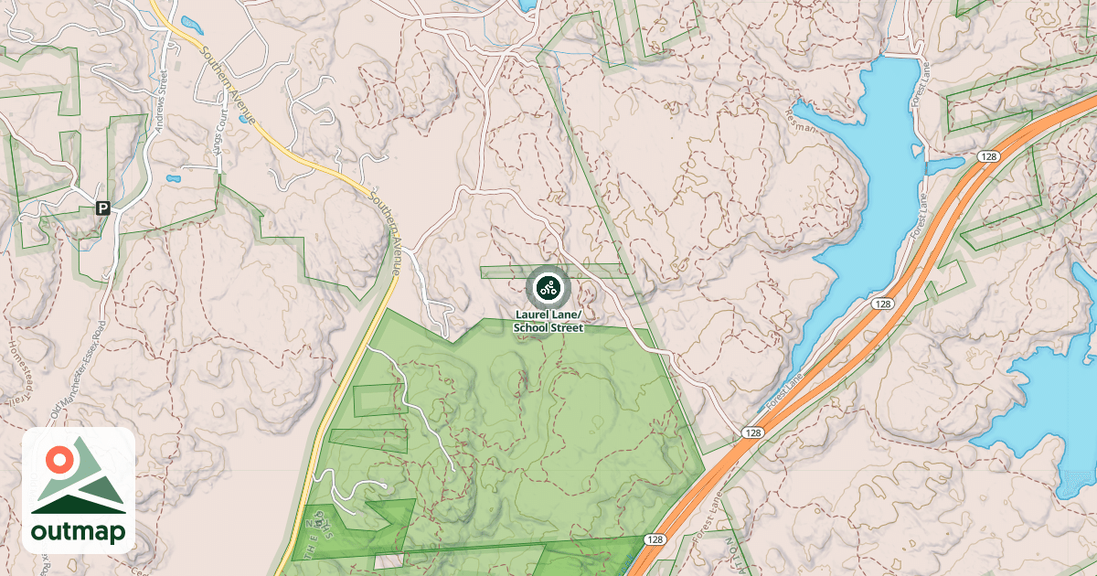 Map of Laurel Lane/School Street