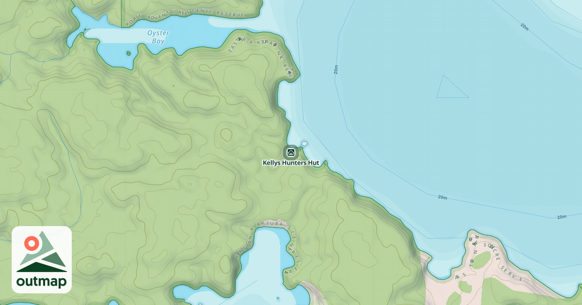 Map of Kellys Hunters Hut