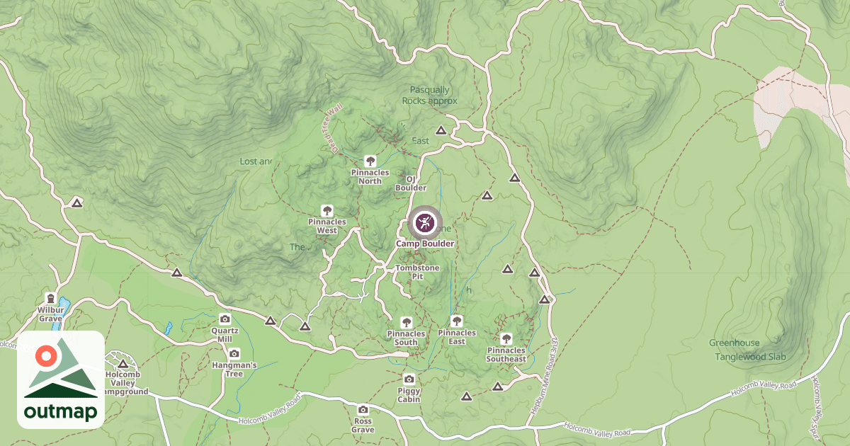 Map of Camp Boulder