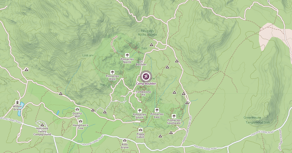 Map preview of Camp Boulder
