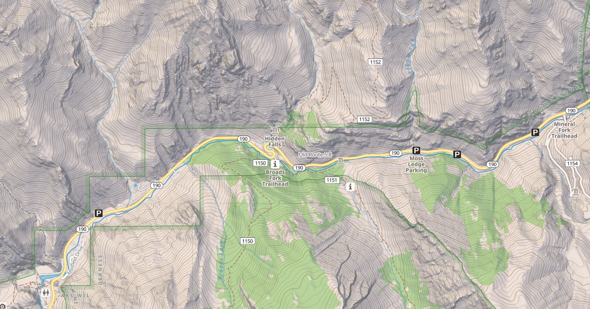 Map preview of Old Route