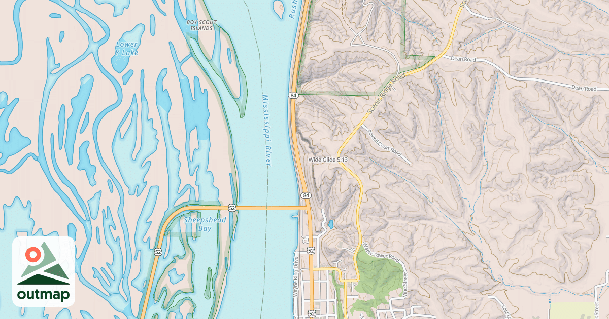 Map of Wide Glide