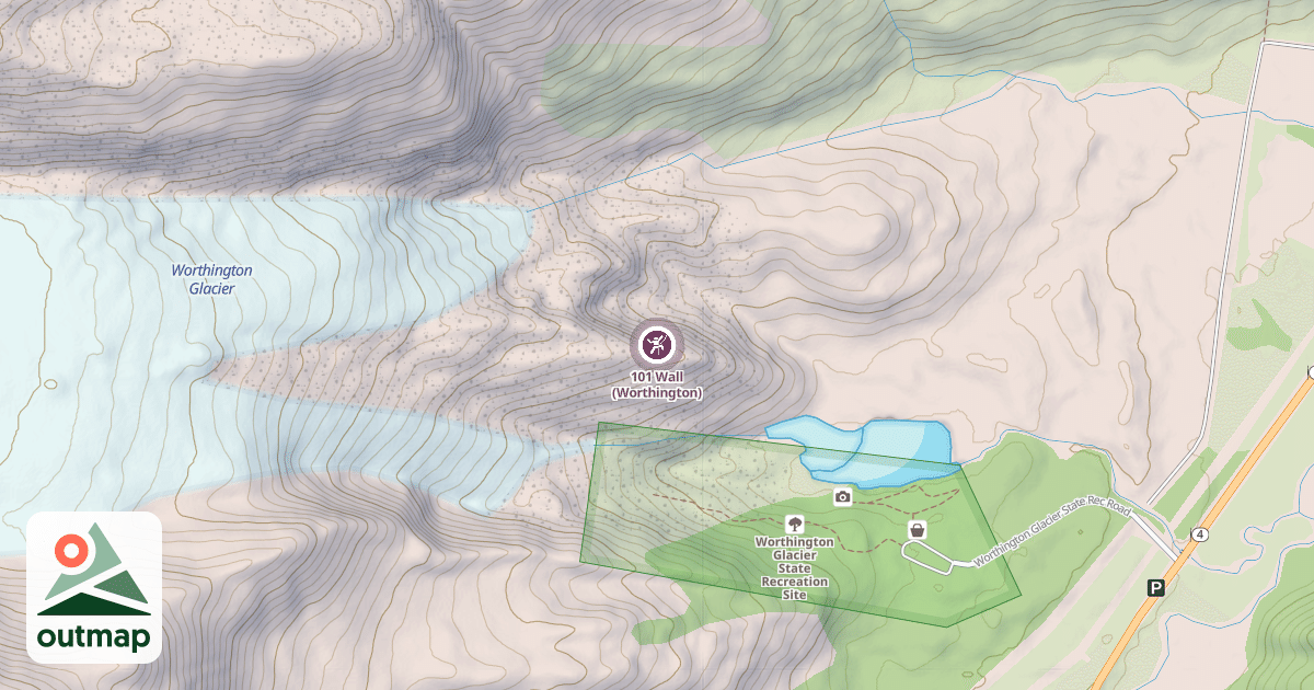 Map of 101 Wall (Worthington)