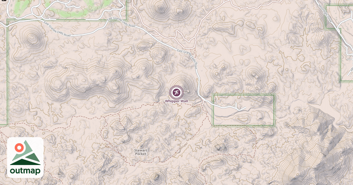 Map of Whipper Wall