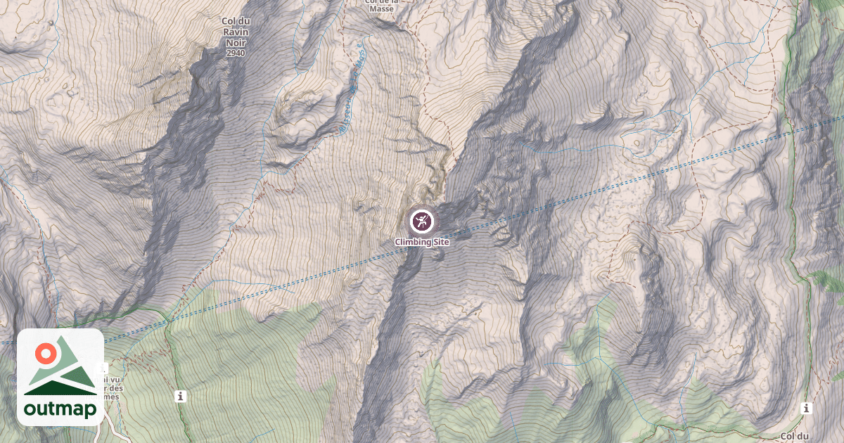 Map of Climbing Site