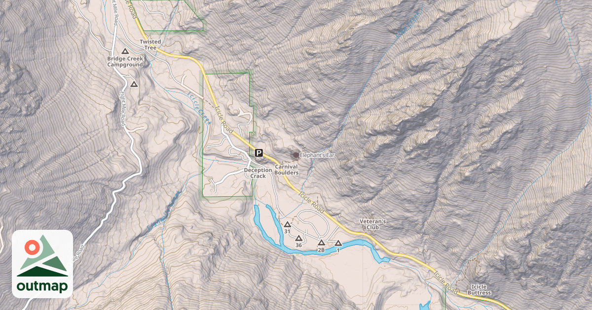 Map of Elephant's Ear