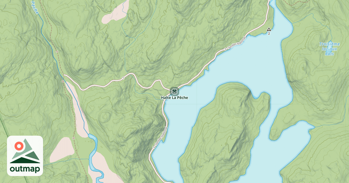 Map of Halte La Pêche