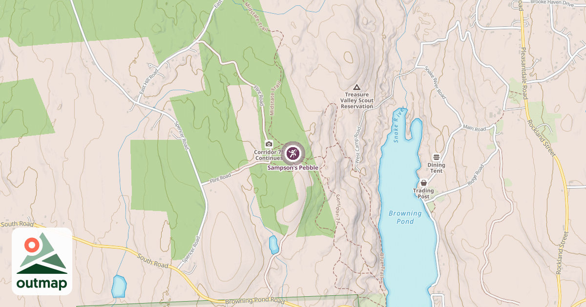 Map of Sampson's Pebble