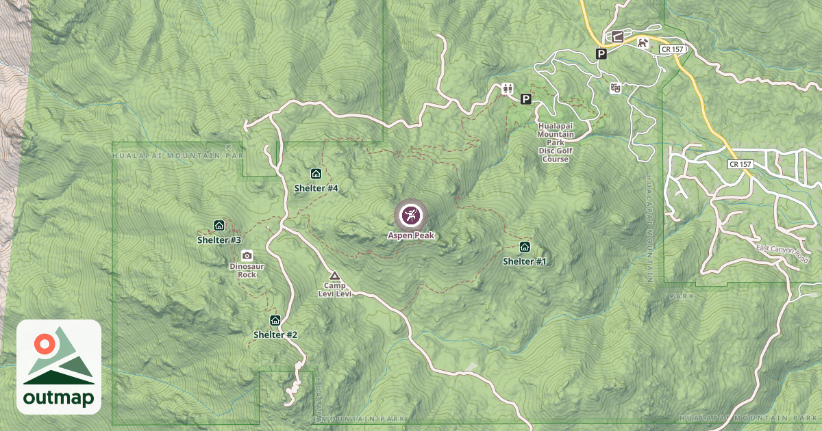 Map of Aspen Peak