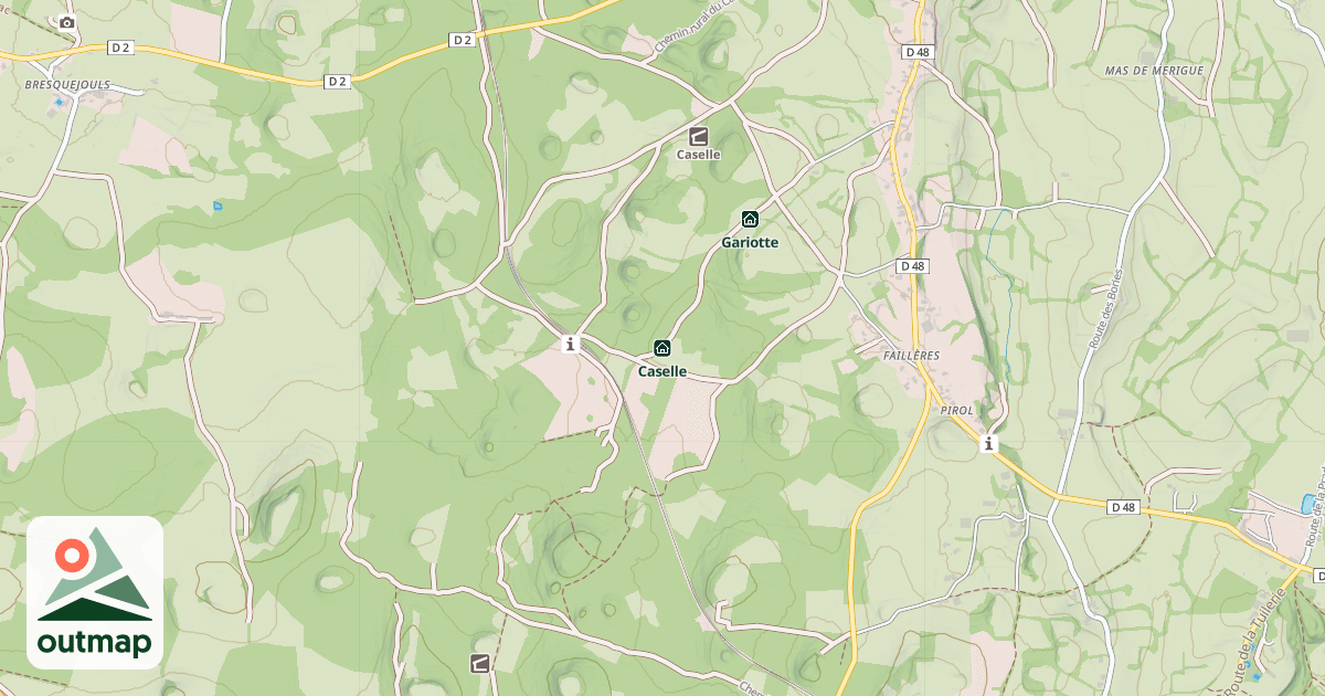 Map of Caselle
