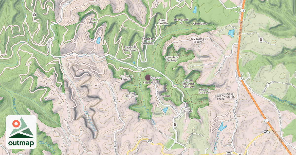 Map of Dura-Ace