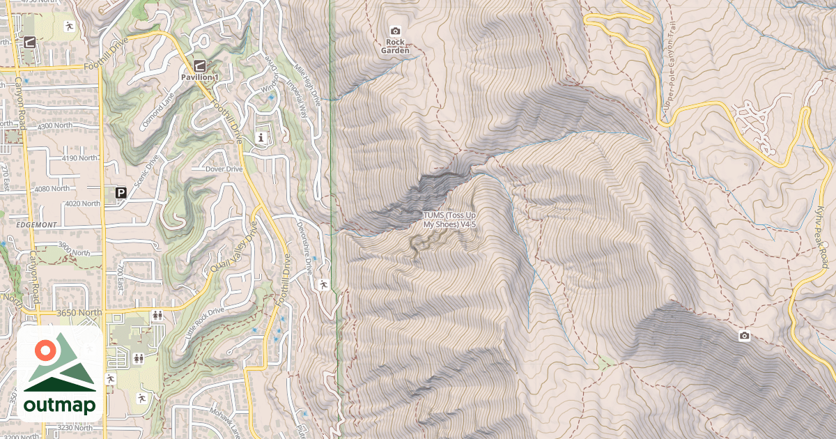 Map of TUMS (Toss Up My Shoes)