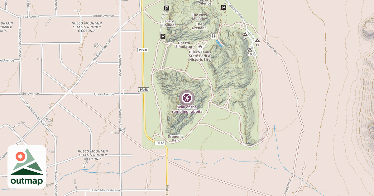 Map of Wall of the rumbling rabbits