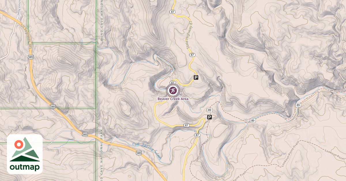 Map of Beaver Creek Area