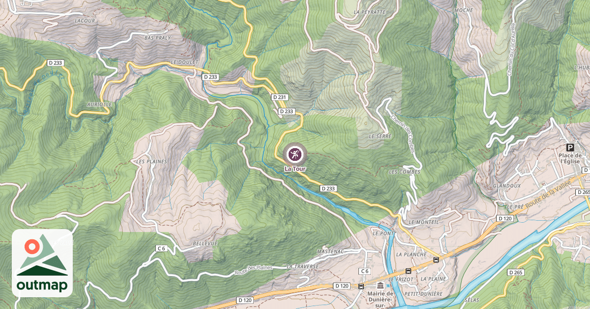 Map of La Tour