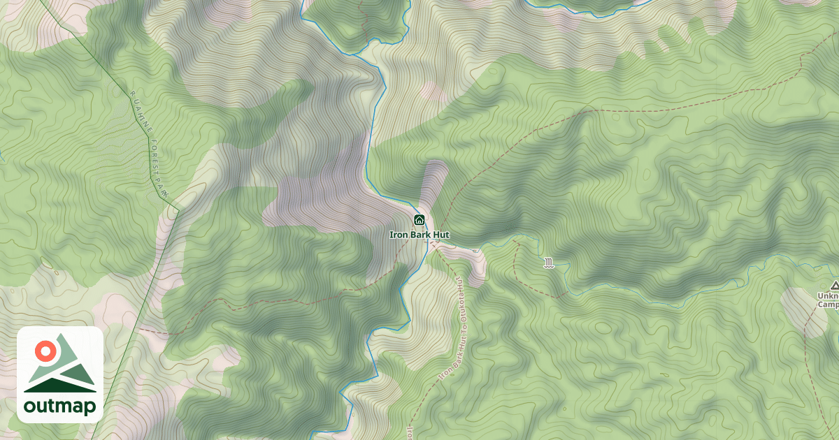 Map of Iron Bark Hut